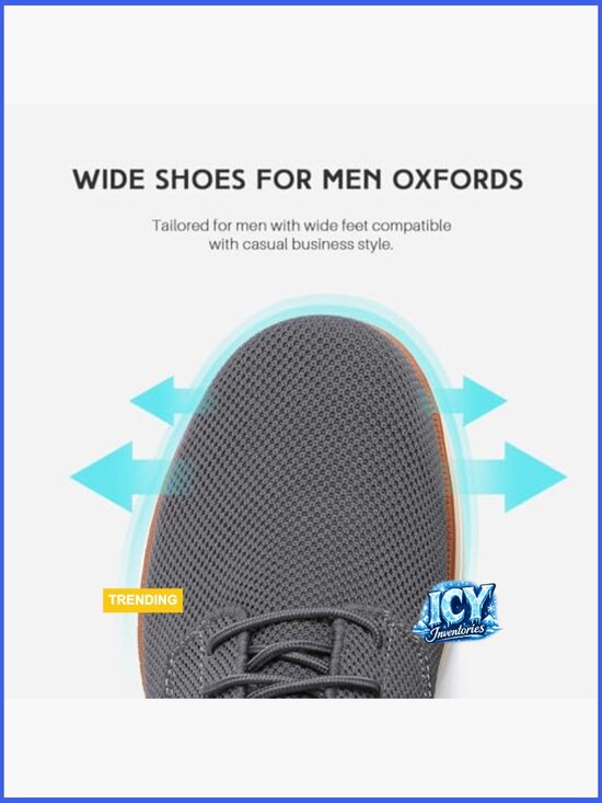 Wide Casual Dress Oxfords Business Shoes Mesh Breathable Comfortable Walking main image 5